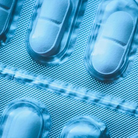 Medicine,,Pills,In,Blister,Pack,,Vitamins,,Antibiotics,,Antidepressants,,Painkillers,,White